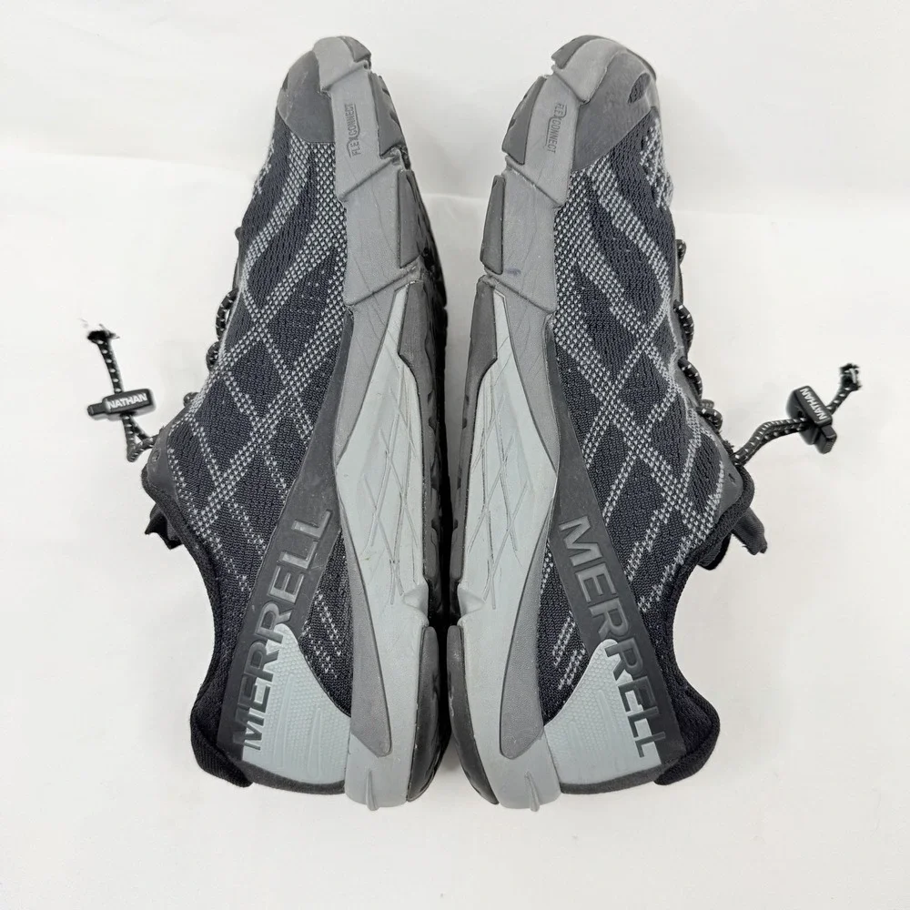 Merrell Bare Access Flex Trail Running Shoes Size 9.5 Black Gray J12608‎